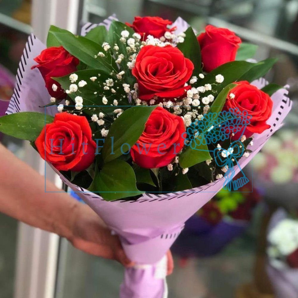 Букет заснеженные розы Букет роз Заснеженные розы